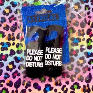 “Please do not disturb “ atypical earrings